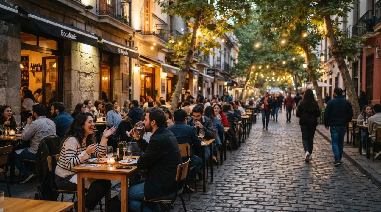 Barrio Lastarria, Santiago: terrasser, museer og vin til fods
